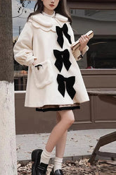 Ivory Petal Collar Long Sleeves Autumn Winter Sweet Princess Lolita Coat